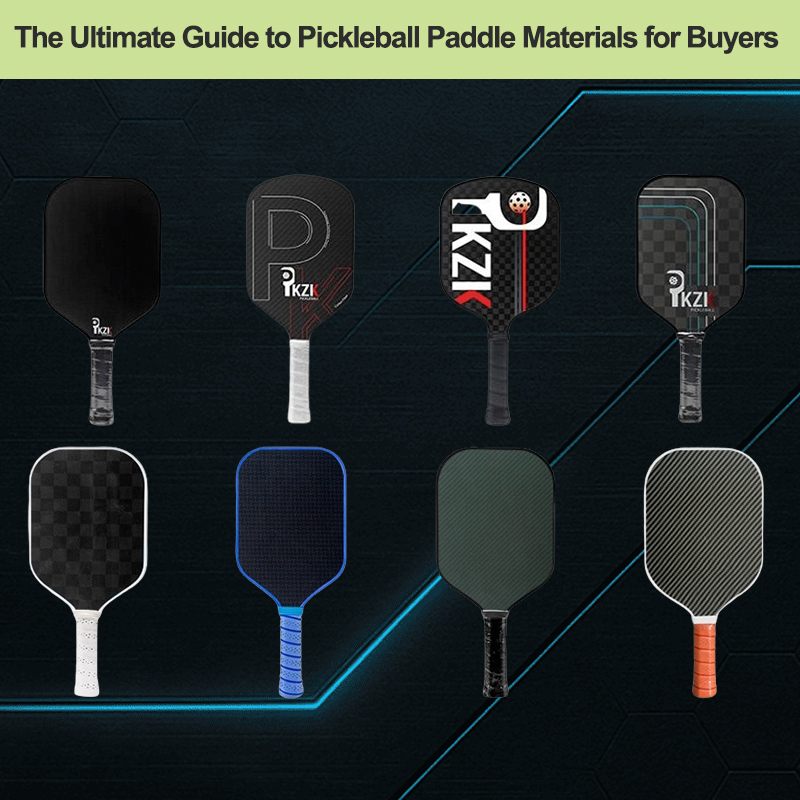 Comparaison de différents matériaux pour les pagaies de pickleball